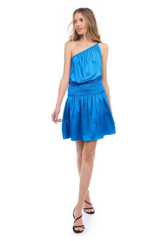 Ibiza Or Limeade One Shoulder Mini Dress, Size: S, Color: Ibiza