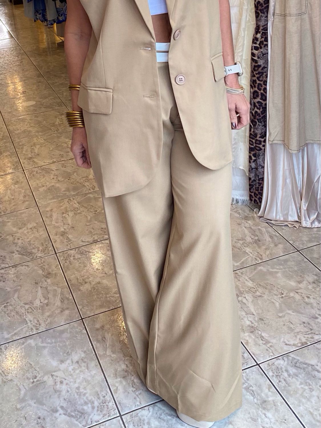 Beige Or Black Pants