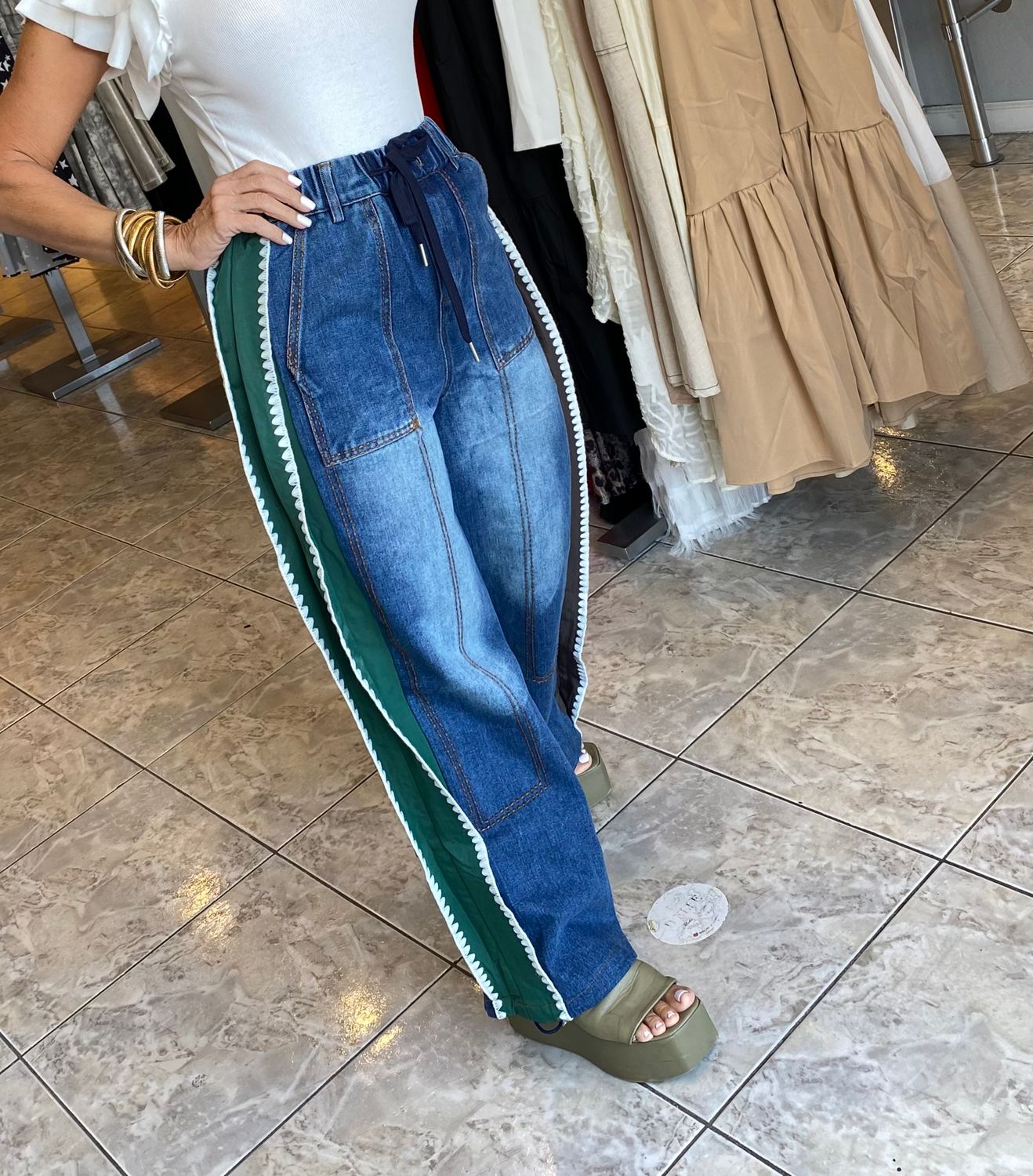 Denim Blue streetwear Pants