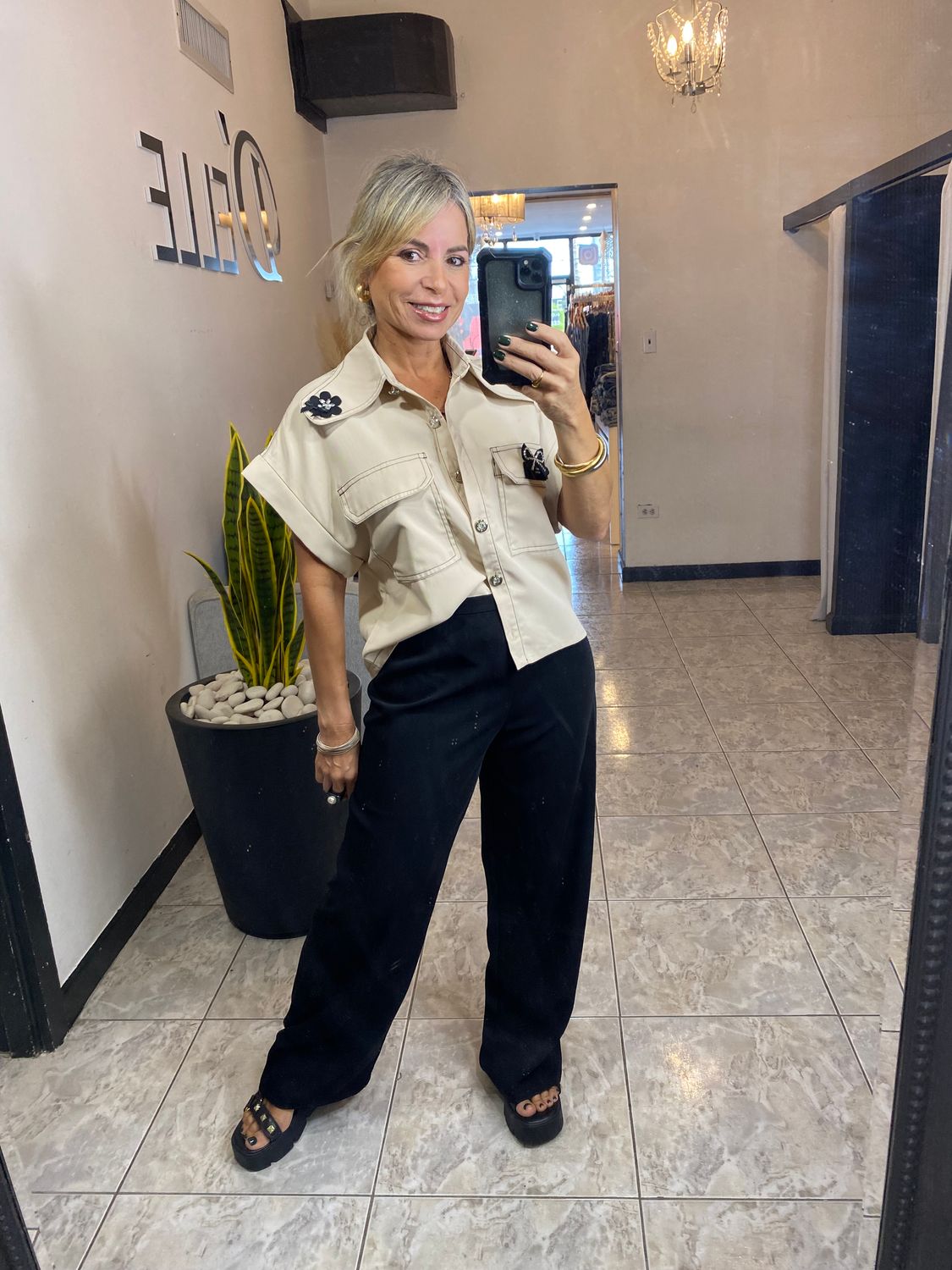 Khaki Button Shirt