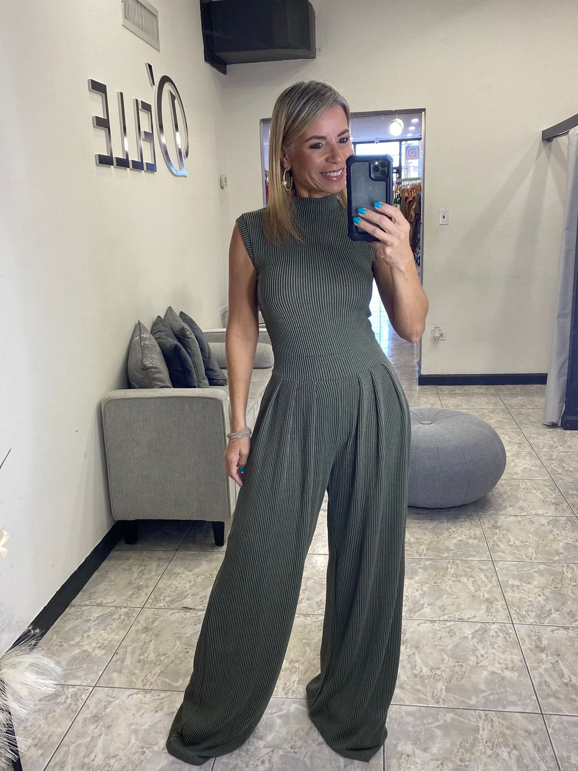 Paulina Olive Jumpsuit 