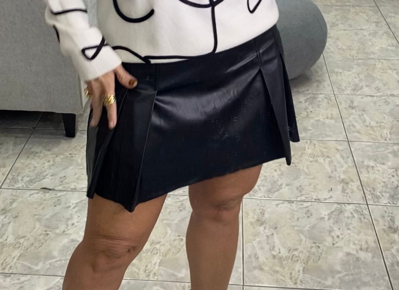 Black Leather Skirt