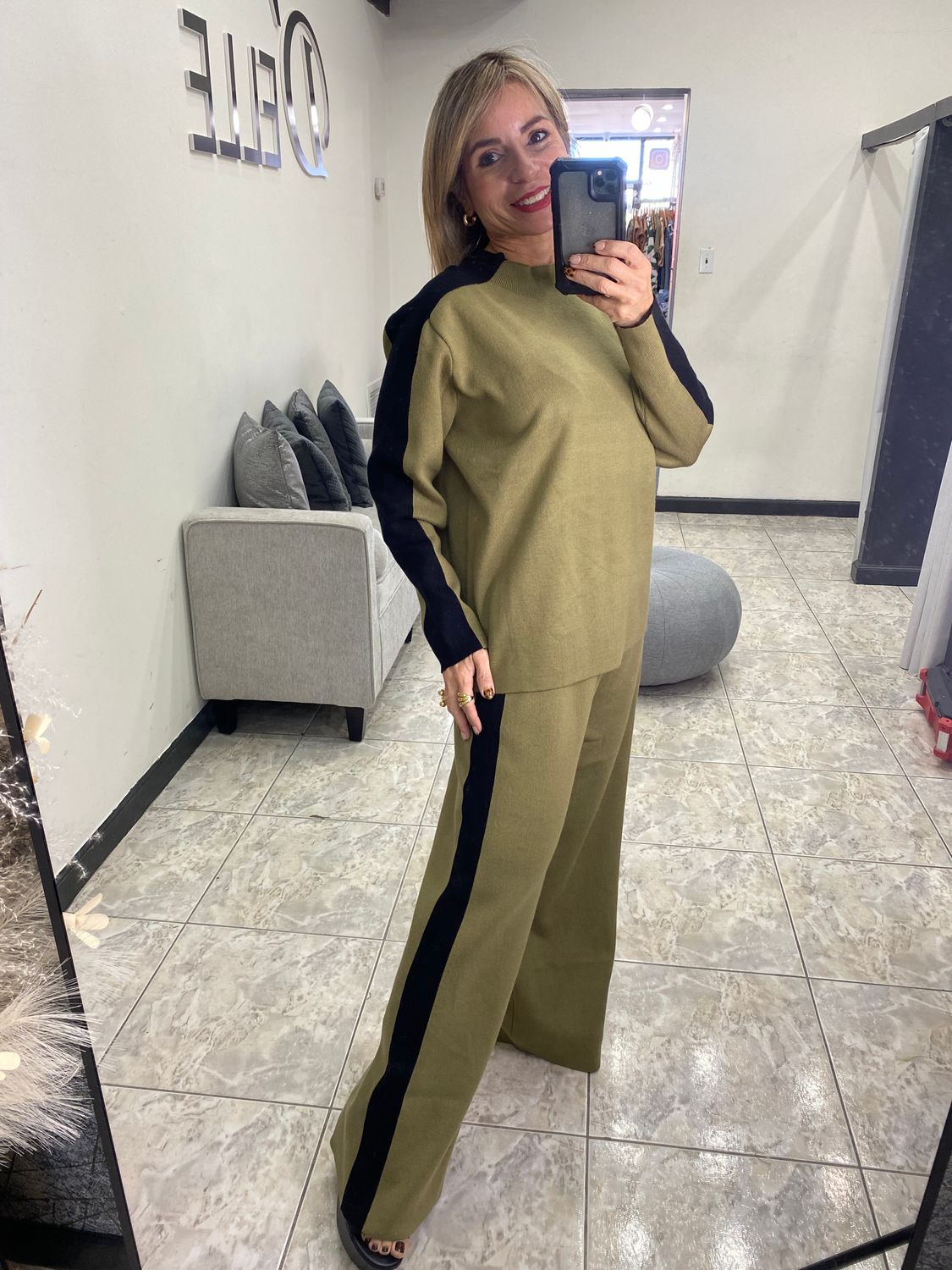 Olive Long Sleeves Travel Set