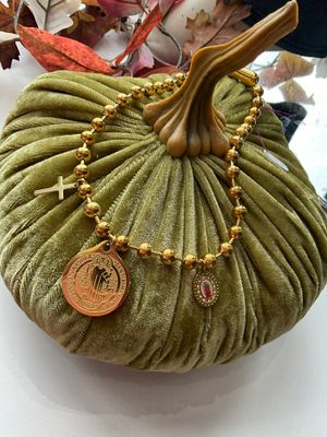 Gold Saint Trinity Necklace