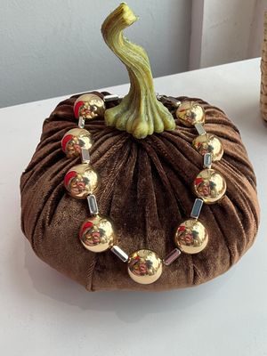 Gold Silver Detail Necklace