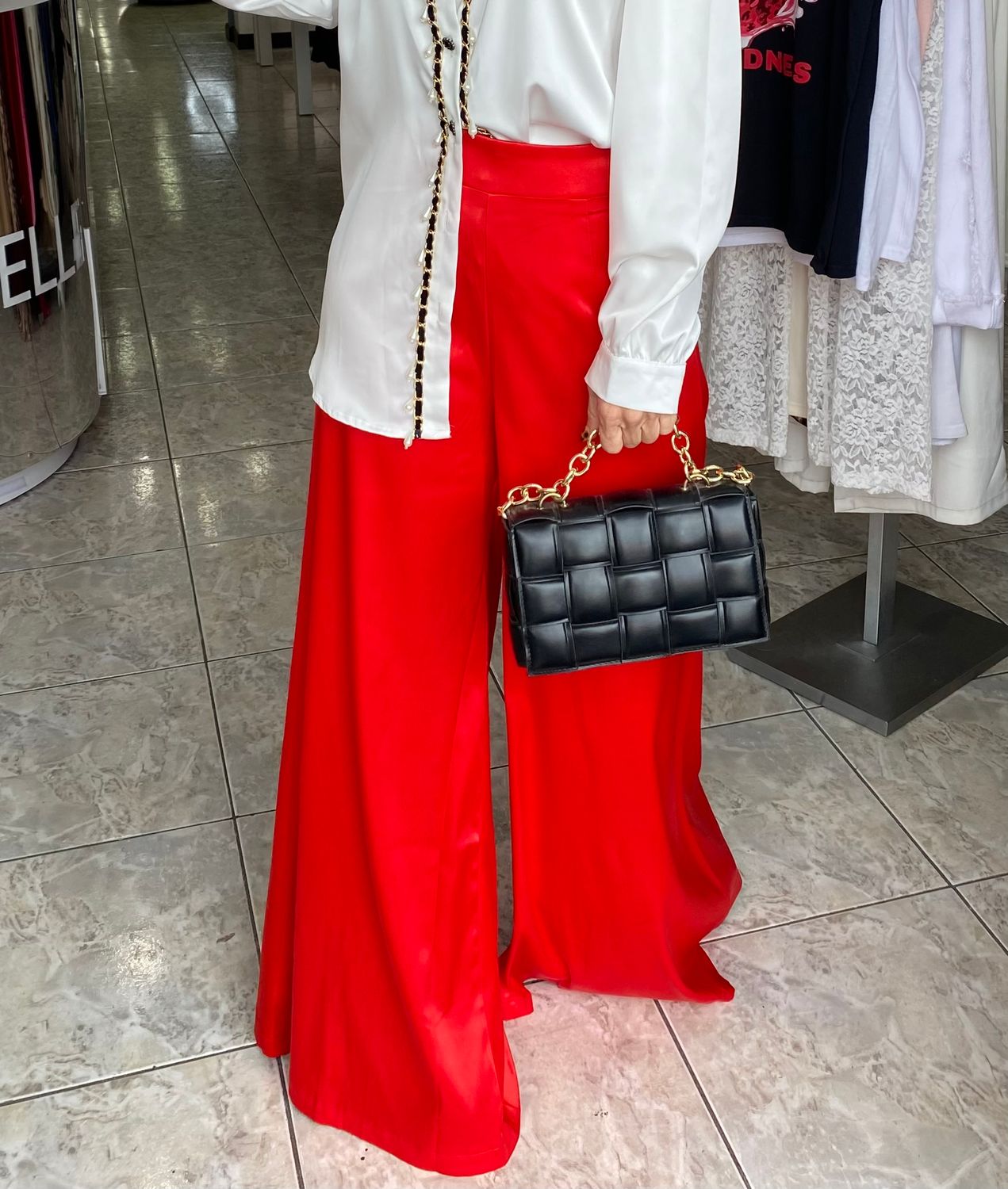 Denim, Apple Red Or Black Pants