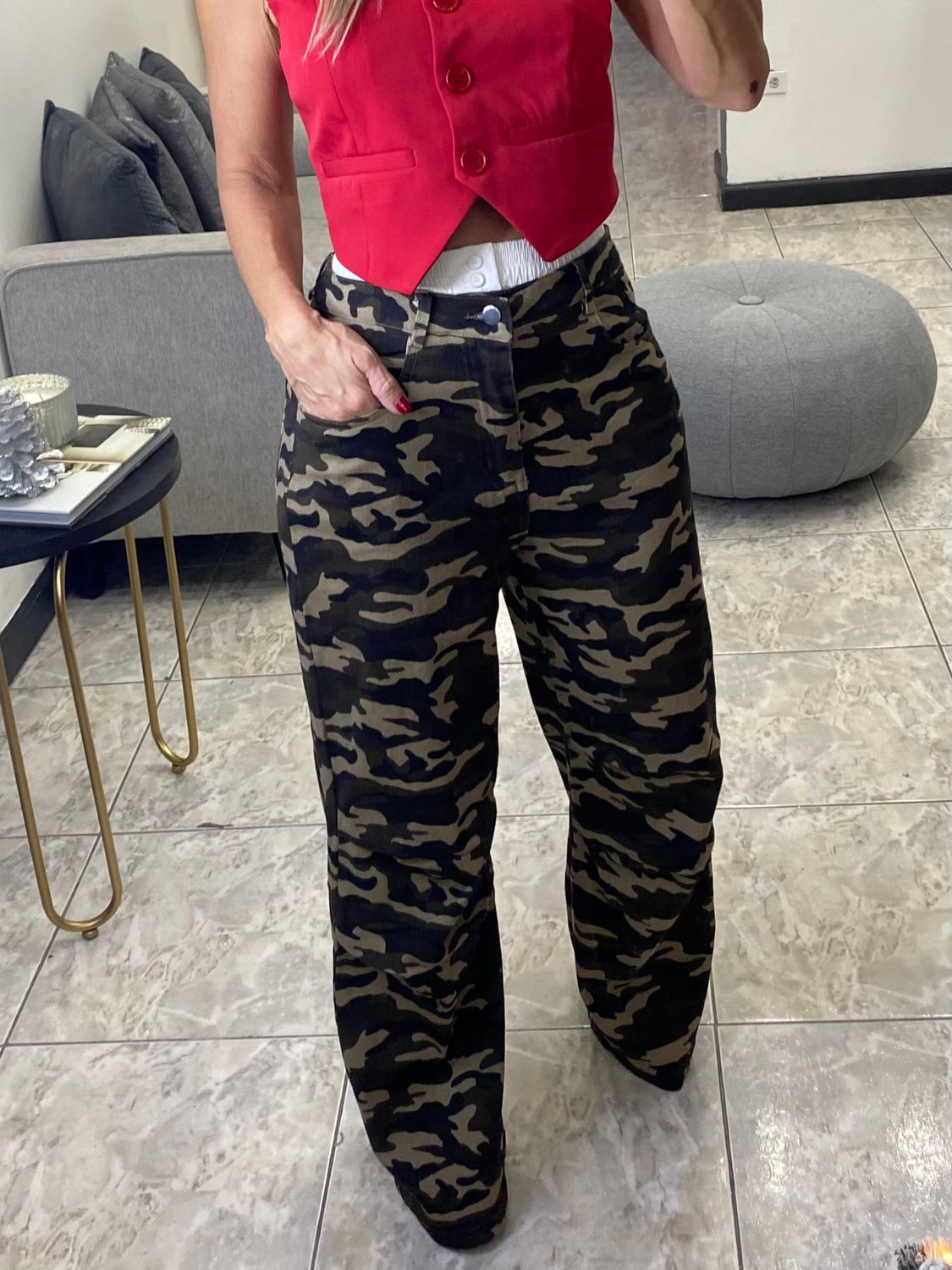 Green Camouflage Pants