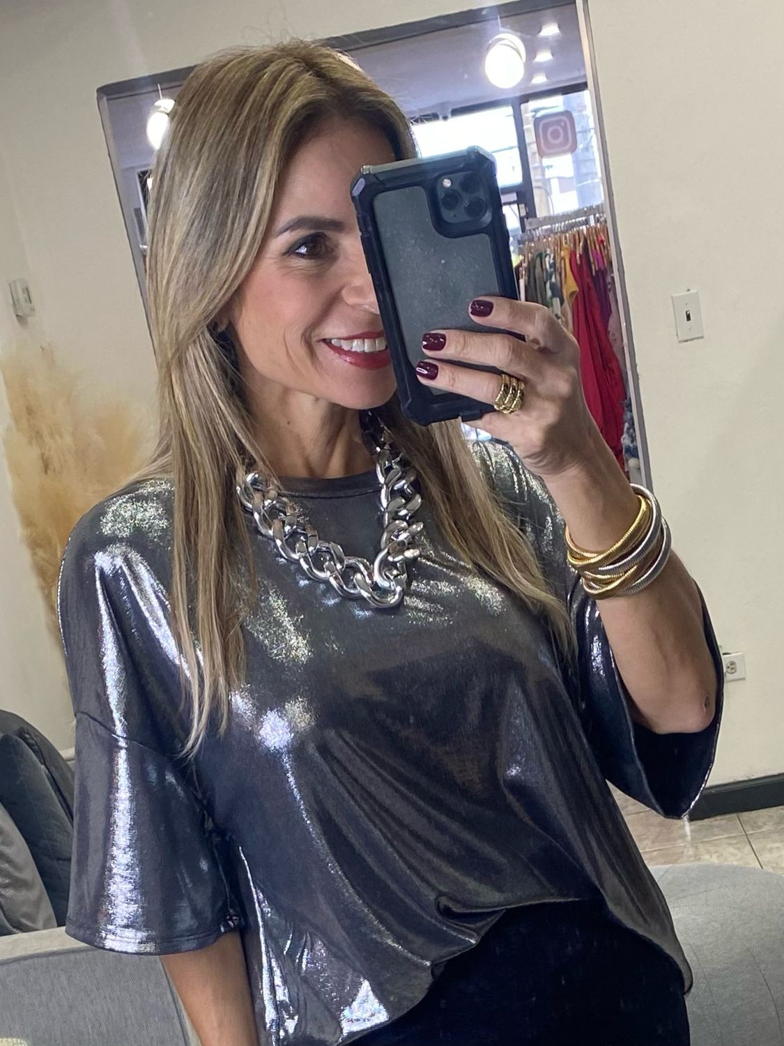 Silver Or Black T Shirt