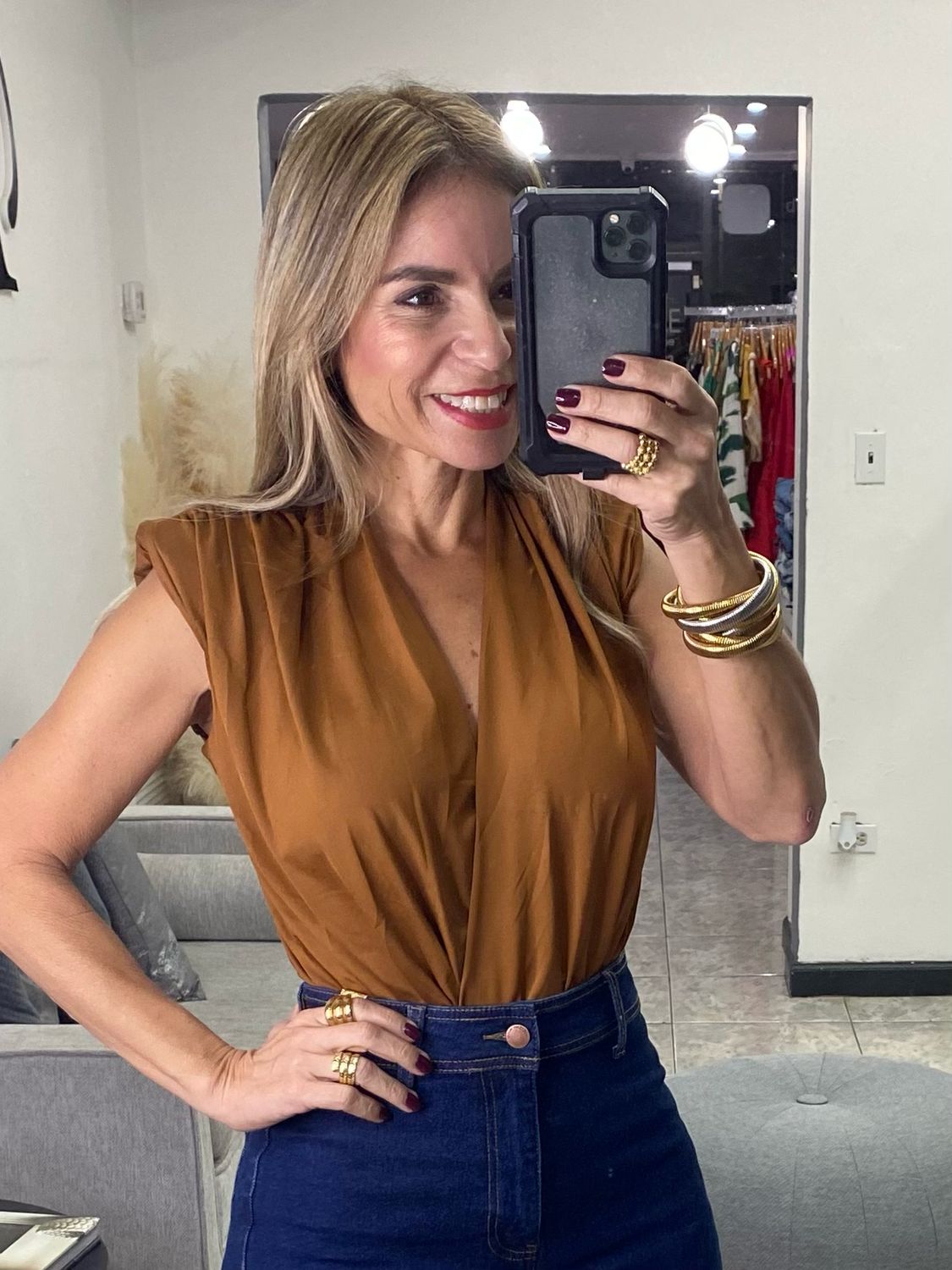 Tabacco Brown Bodysuit