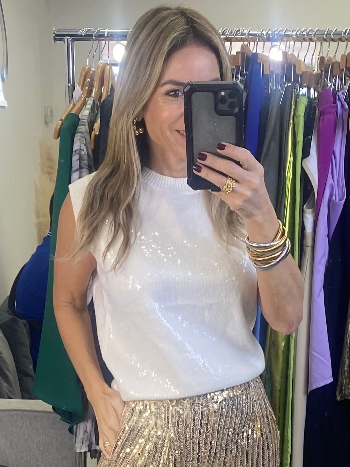 Off White Sweater Top