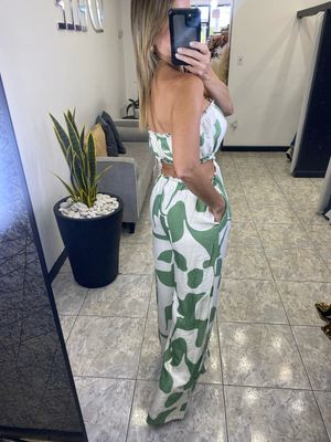 Green Assymetric Jumpsuit