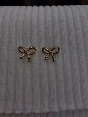 Golden Bow Earing