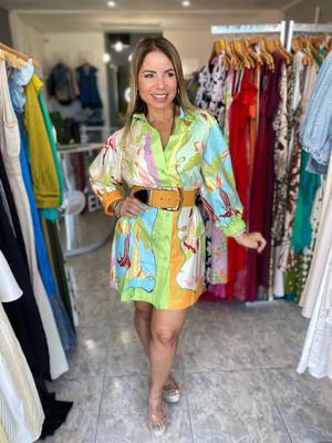 Multi Tropical Short Dress