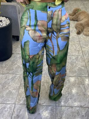 Forest Light Blue Wide Pant