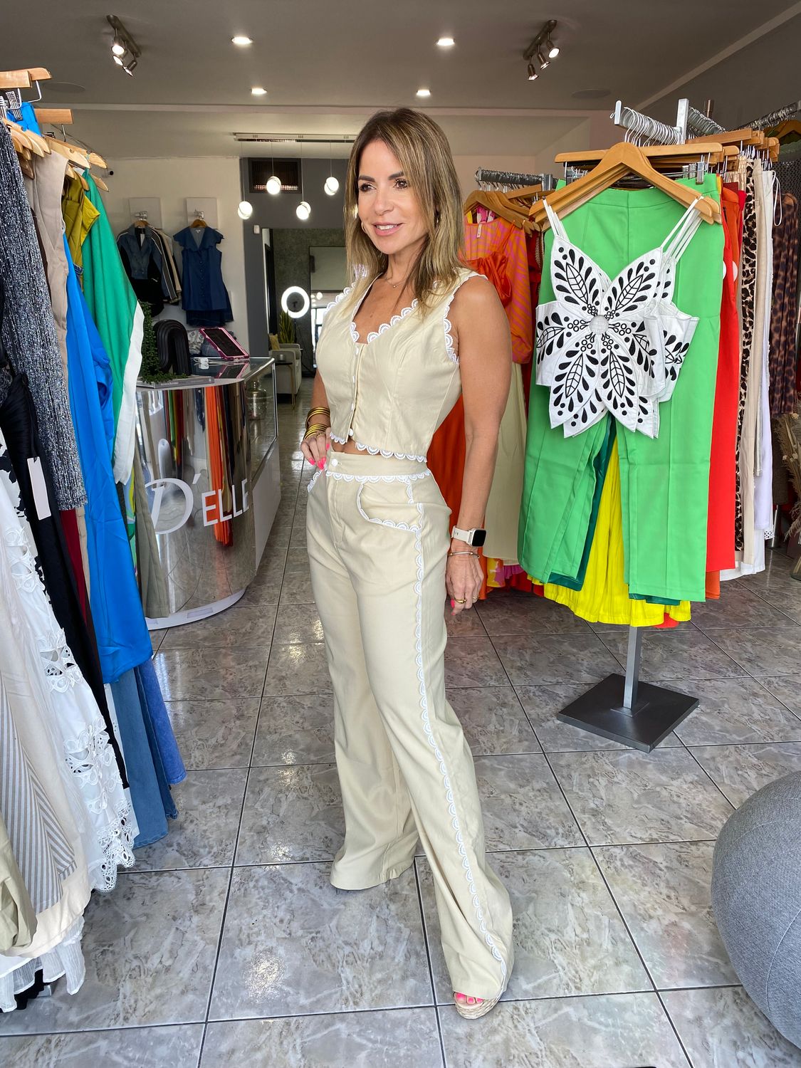 Sand Beige Pant Set