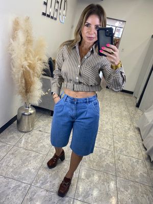Khaki Or Blue Top