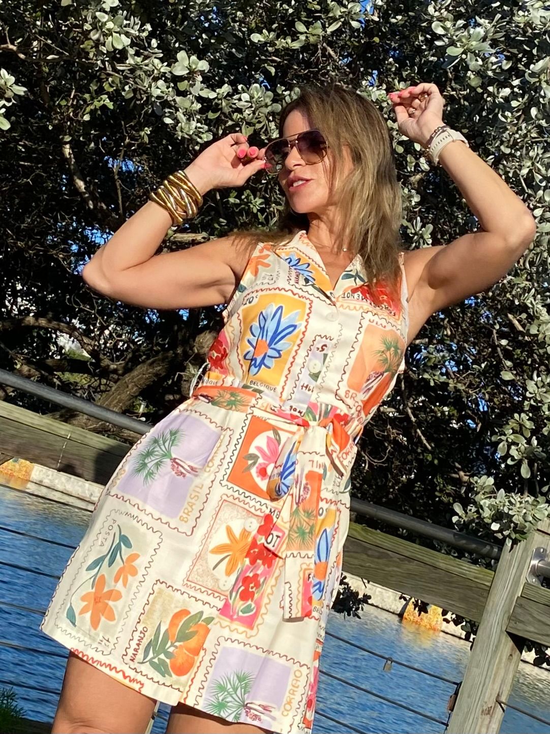 Orange Multi Summer Dress 