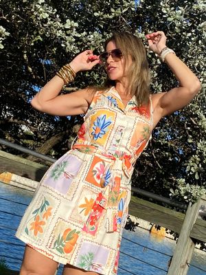 Orange Multi Summer Dress 