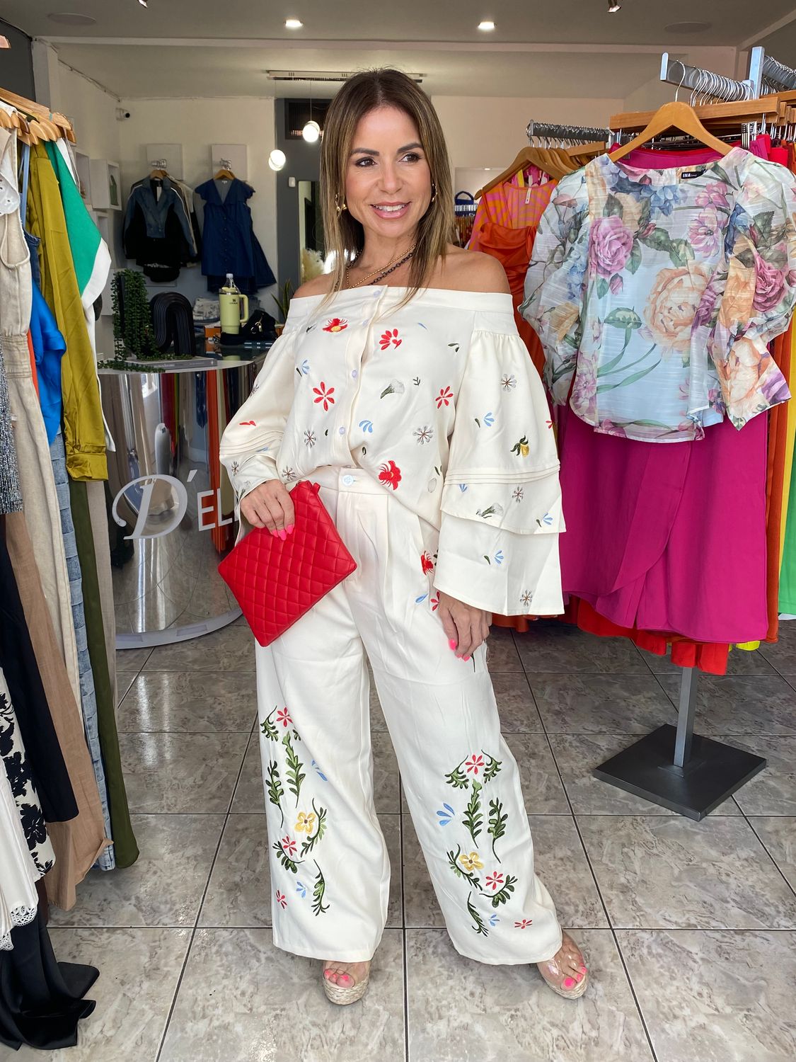 Cream Boho Flower Set