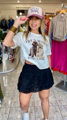 Black Lace Skort