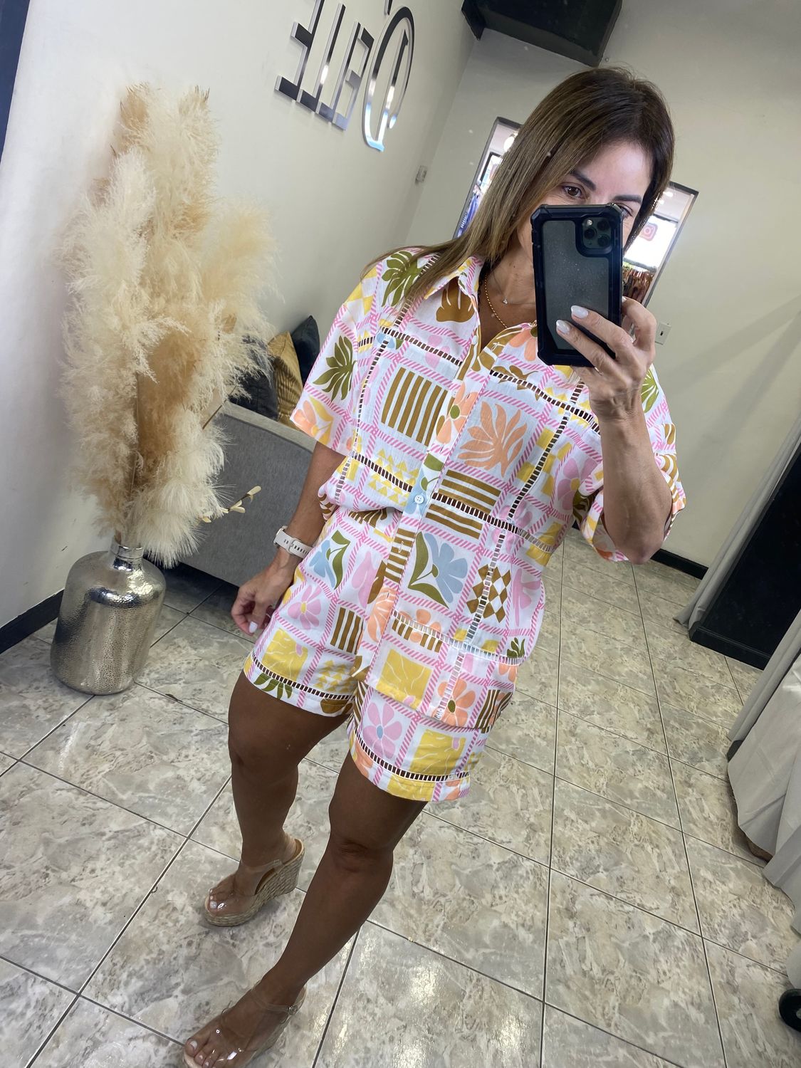 Pink Summer Short Set