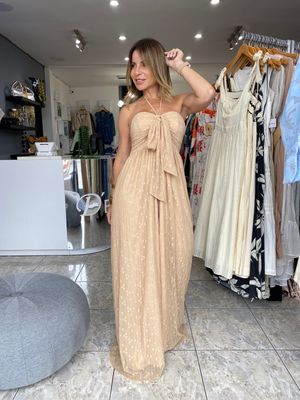 Taupe Halter Jumpsuit