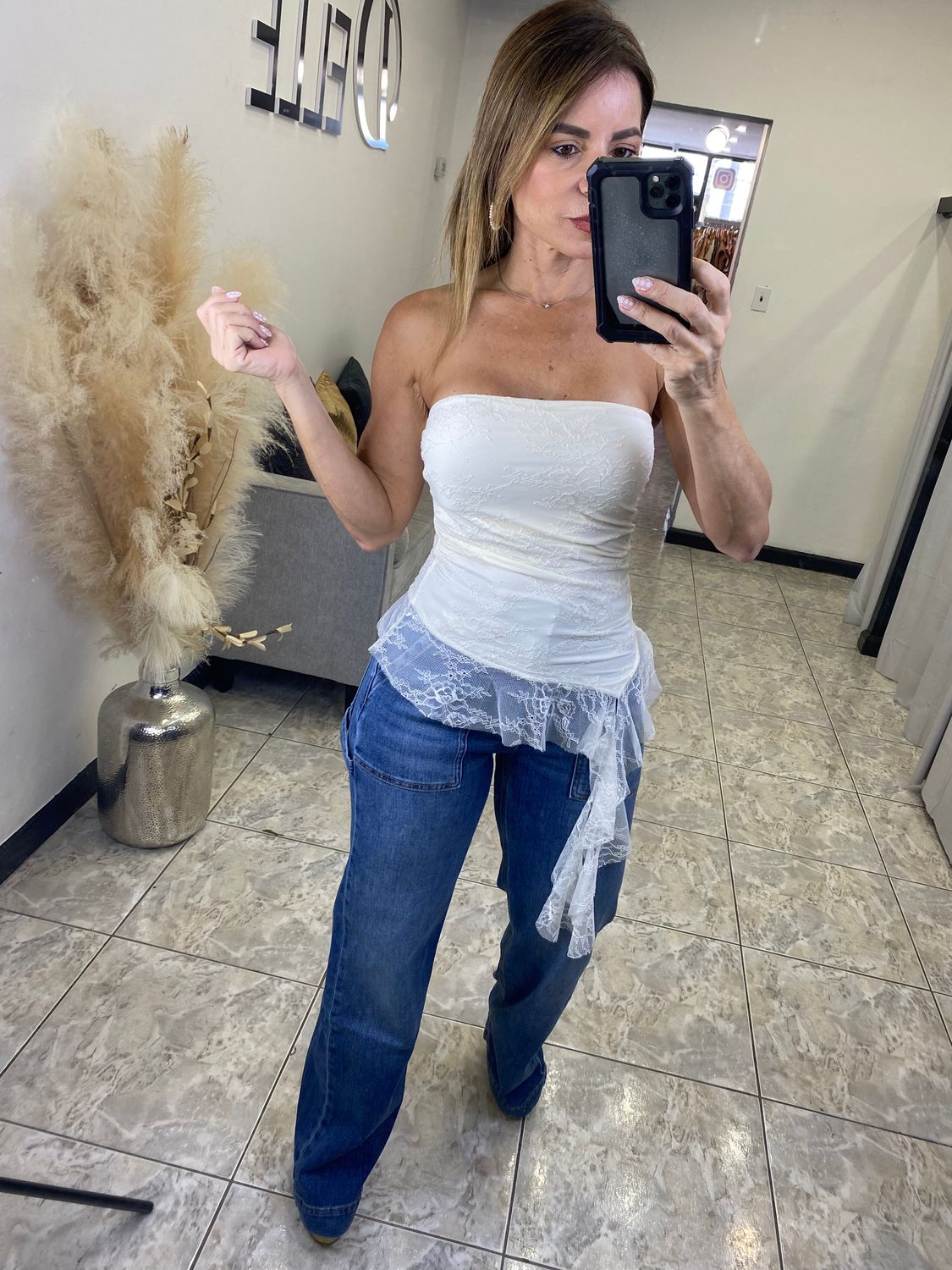 Pastel Beige Tube Top