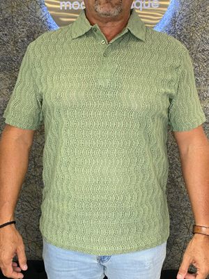 Sage Crochet Men Top