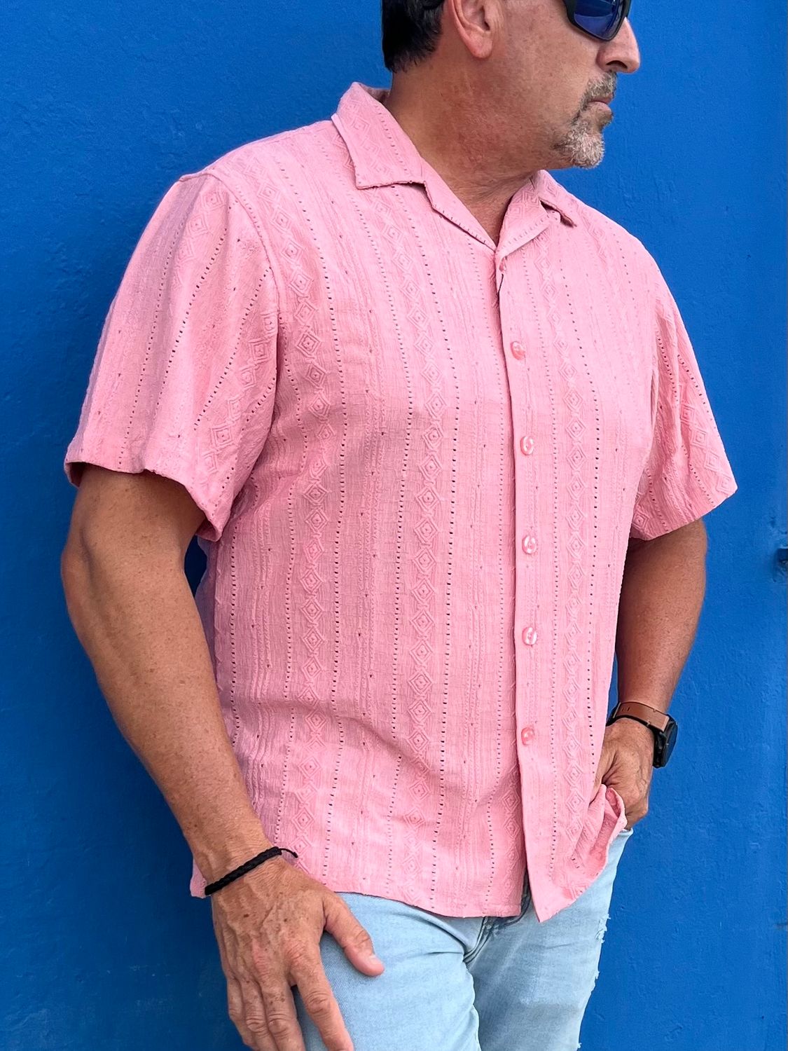 Solid Pastel Pink Crochet Top