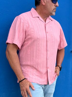 Solid Pastel Pink Crochet Top