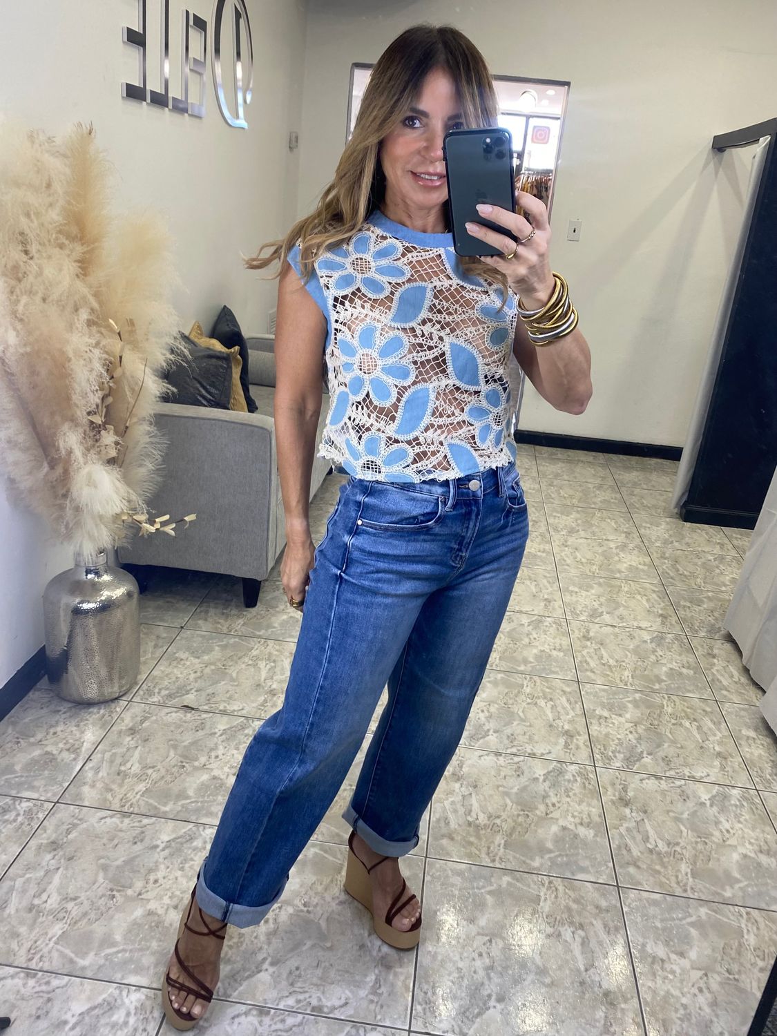 Dark Stone Cute Jeans
