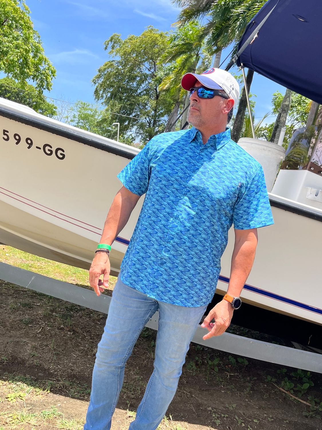 Blue Fish Men Top