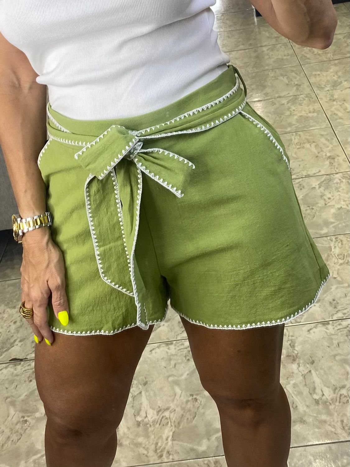 Kiwi Green Or Blue Summer Short
