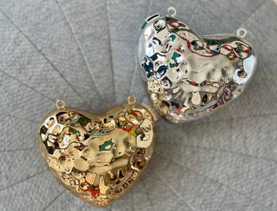 Gold Or Silver Heart Bag