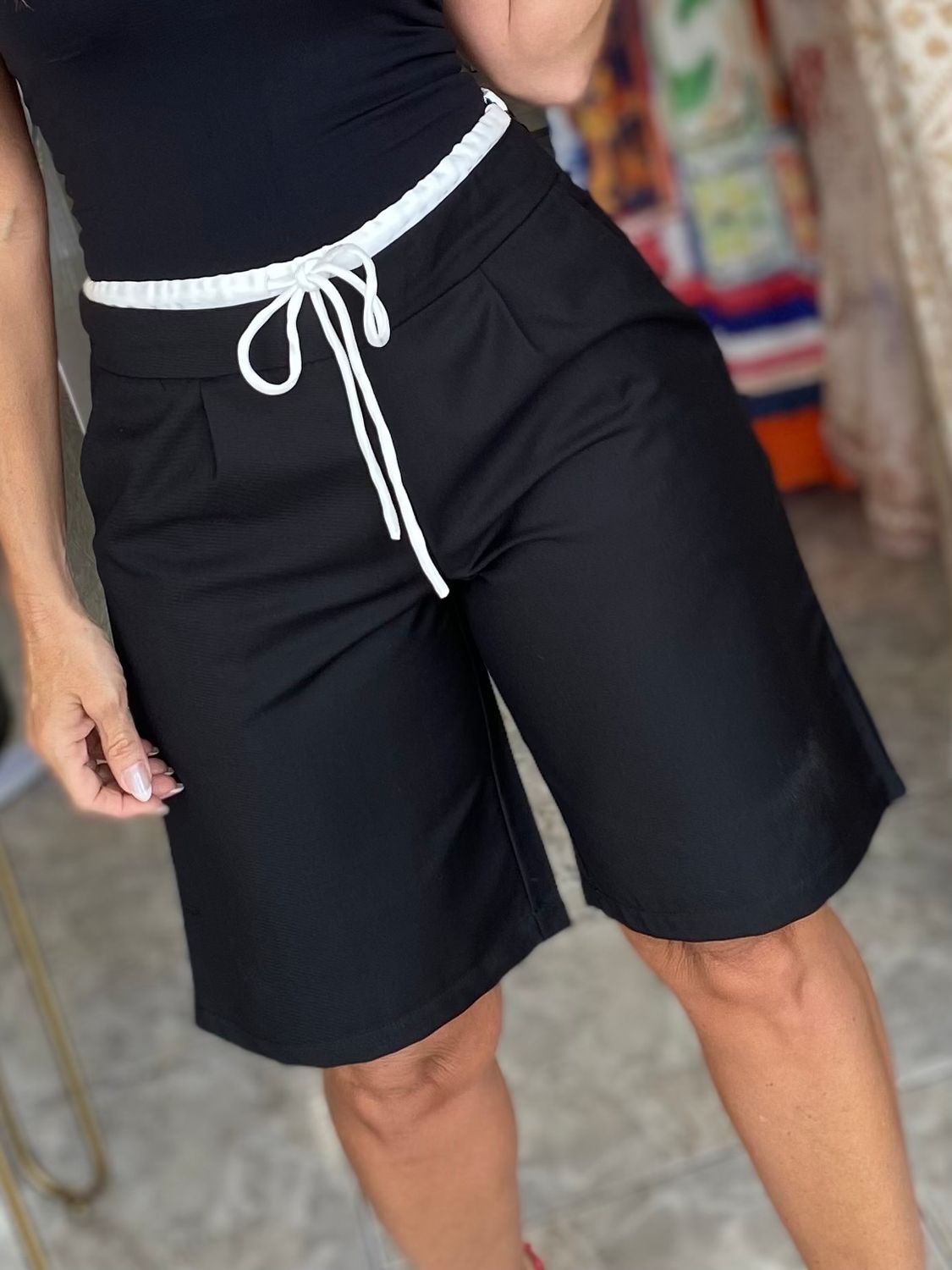 Black or Beige Jorts Baggy Shorts