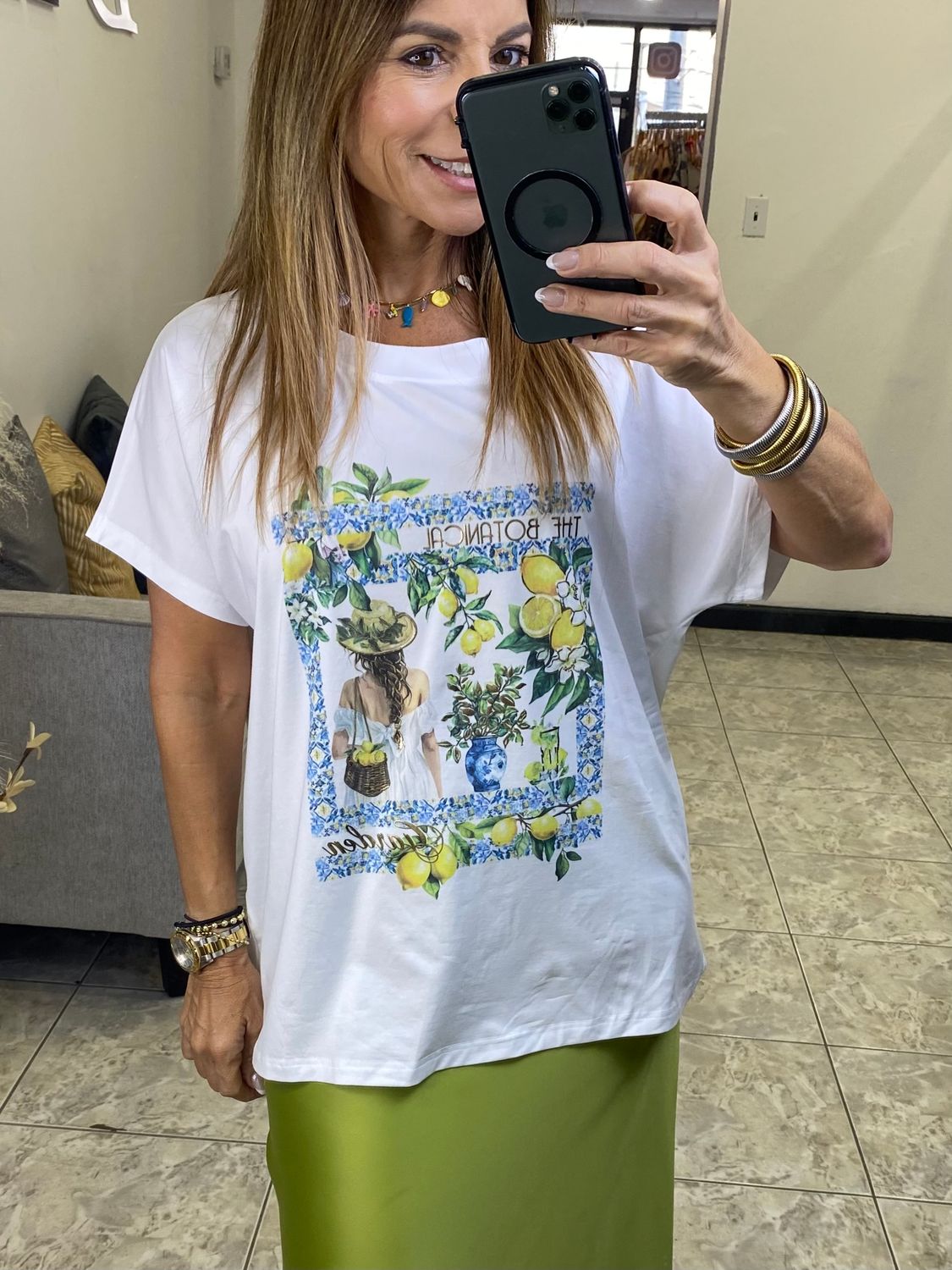White Citrus Vibes TShirt