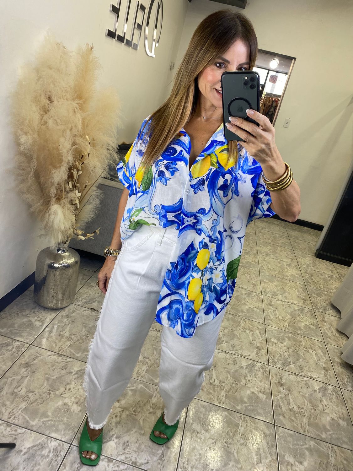 Blue Lemon Blouse