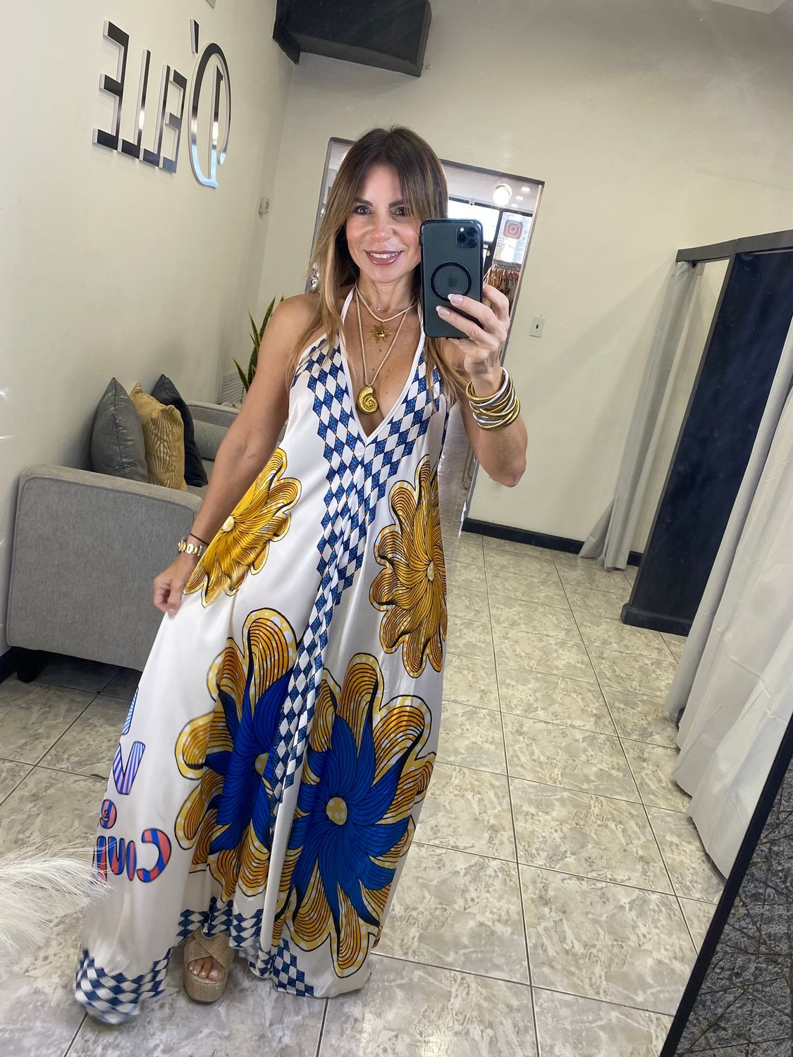 La Vie Blue One Size Dress