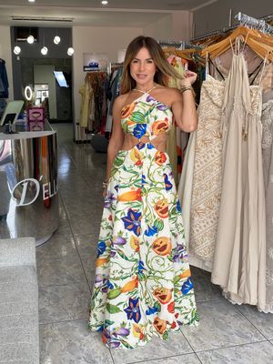 Multi Floral Maxi Dress