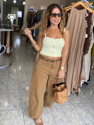 Butter Yellow Or Natural Knit Top