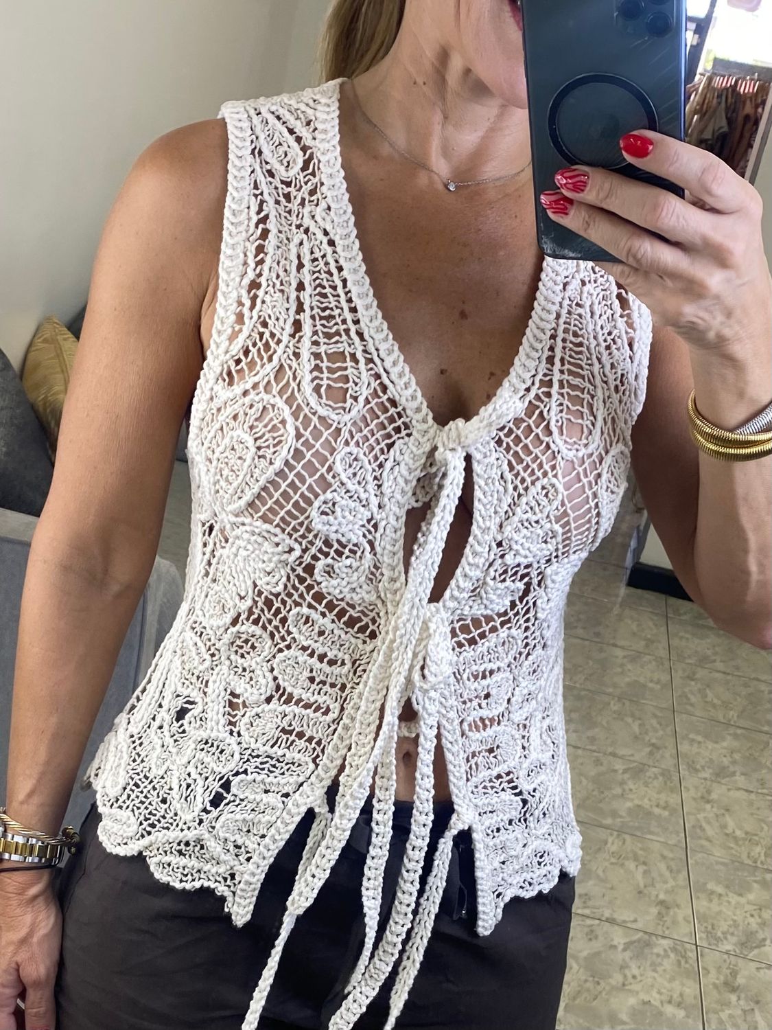 Cream Beige Top