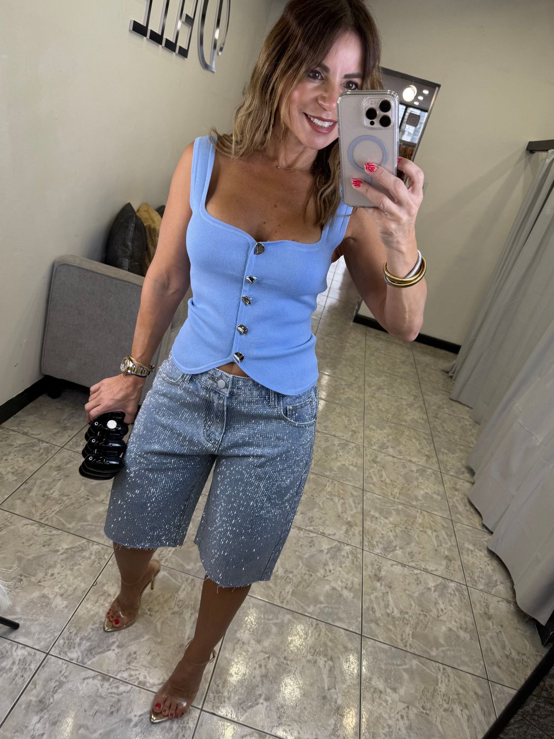 Blue, Red, Black Or Beige Vest