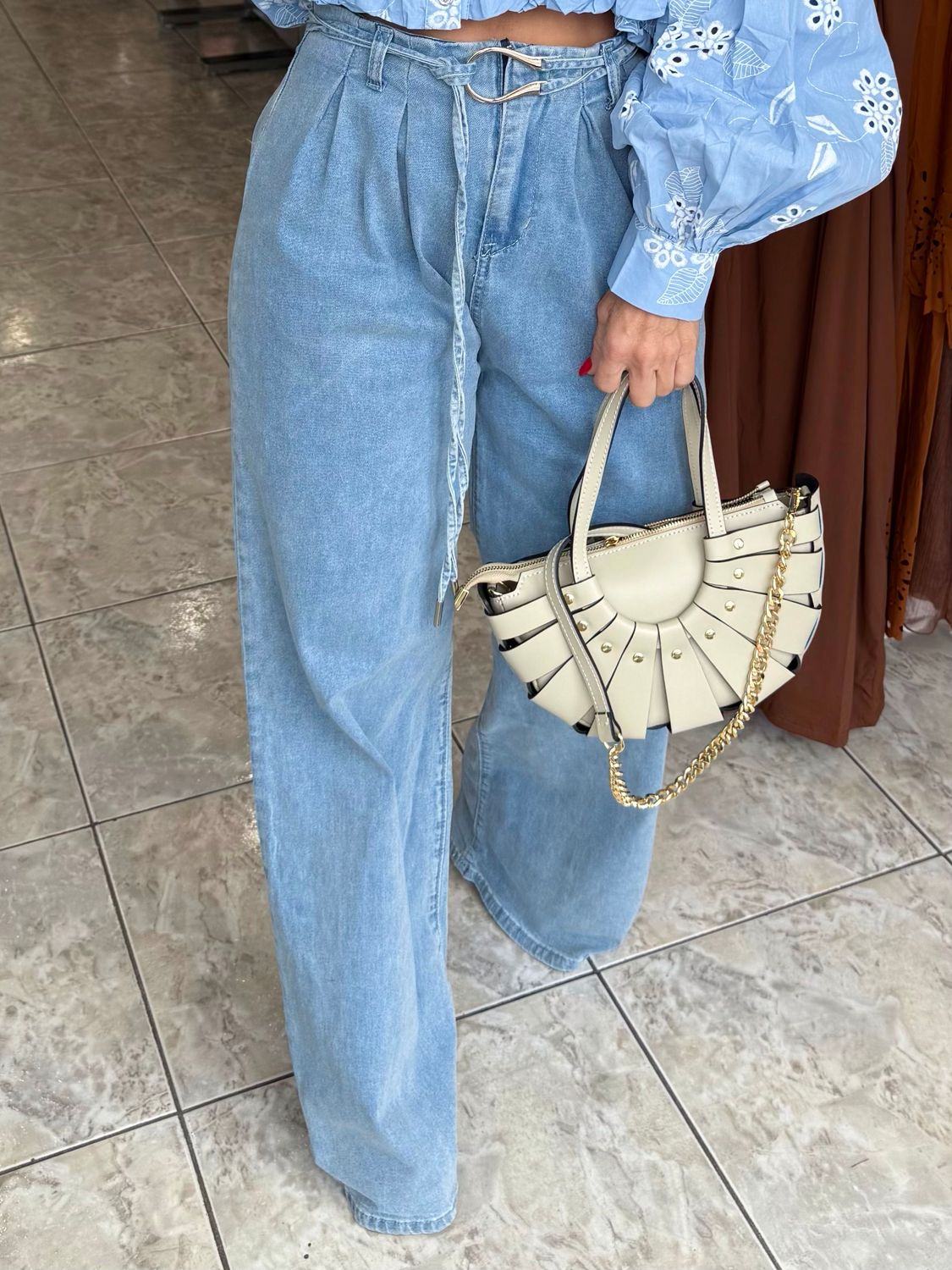 Blue Denim Detailed Jean