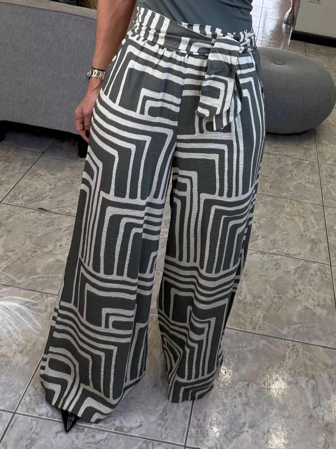 Sage/ Cream Pant