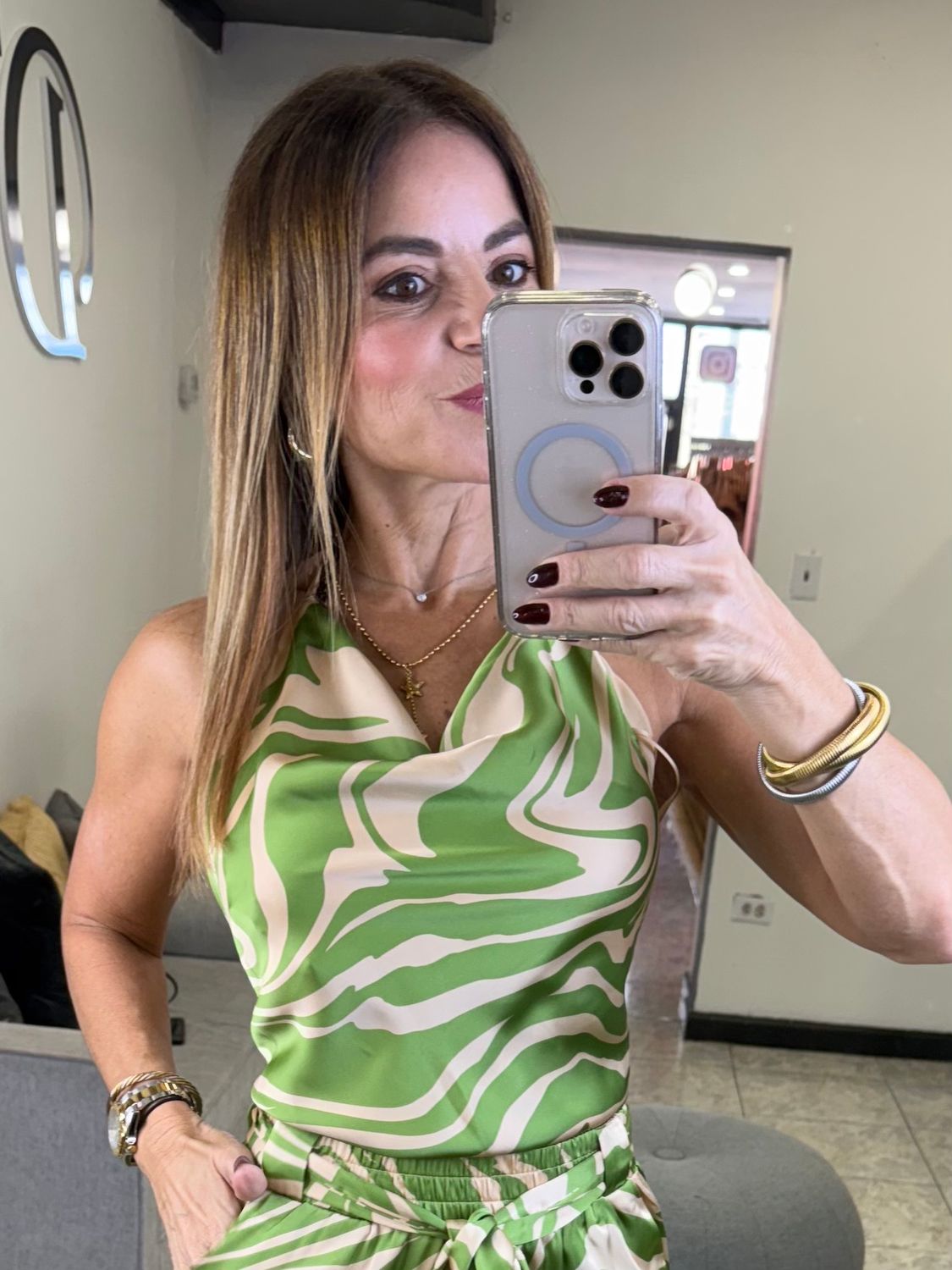 Ibiza Green Top