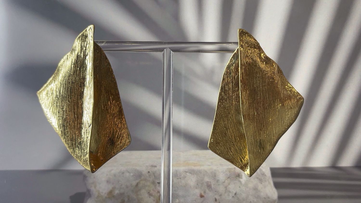 Metal Leaf Earrings