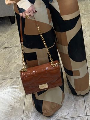 Camel Crossbody Clutch