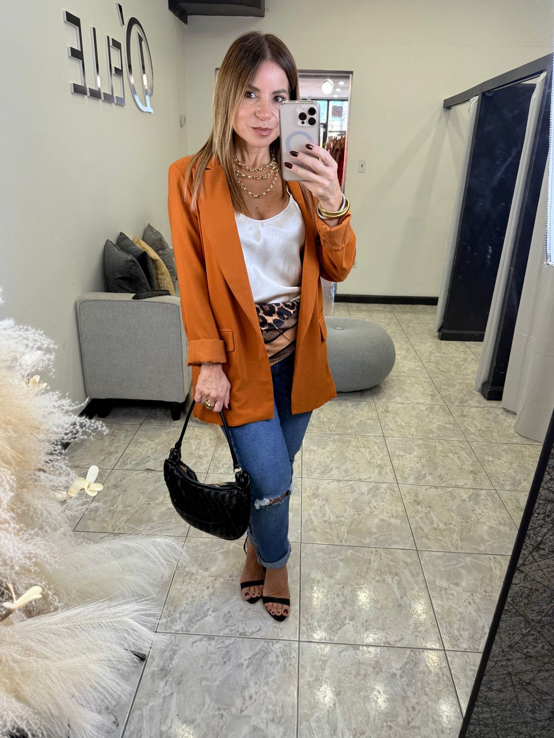 Camel Or Burgundy Blazer