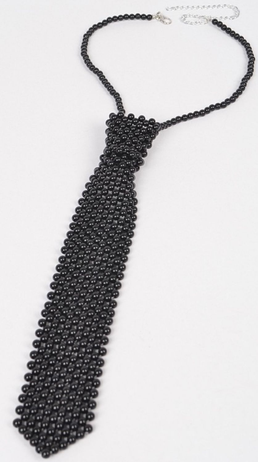 Black Bowtie Necklace