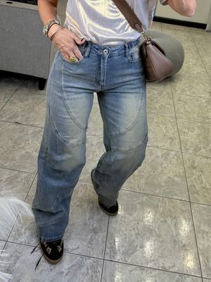 Light Blue Baggy Denim Jeans 